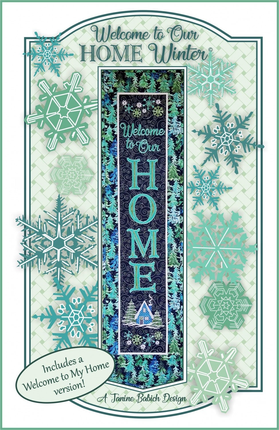 Janine Babich Welcome to our Home Winter Machine Embroidery CD