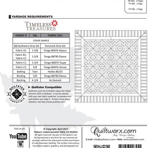 Indian Summer 2023 New Paper Piecing Quilting Pattern by Judy Niemeyer ...