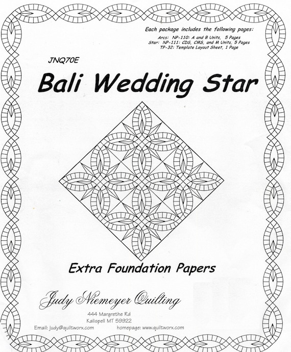 Bali wedding deals star quilt