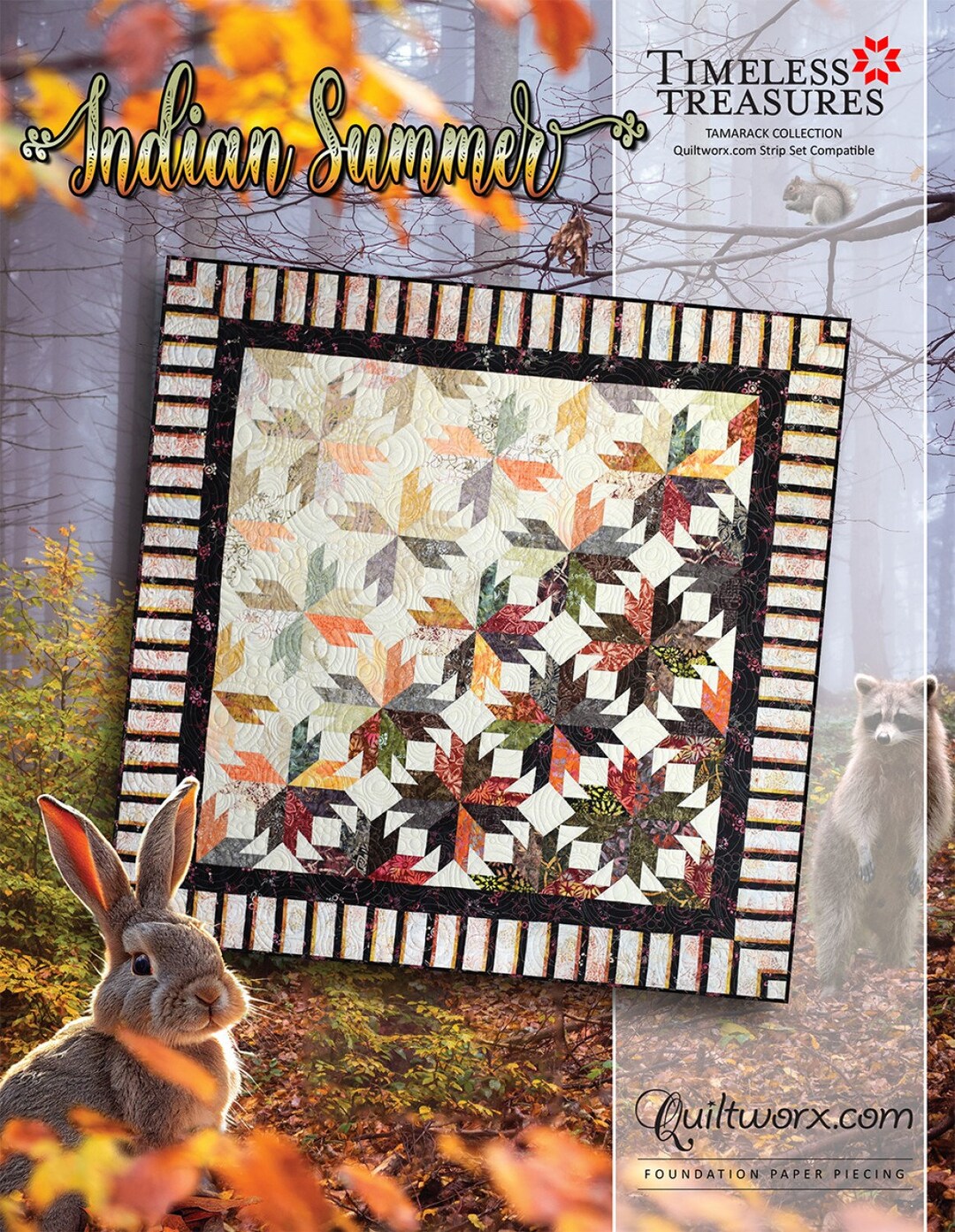 Indian Summer 2023 New Paper Piecing Quilting Pattern by Judy Niemeyer ...