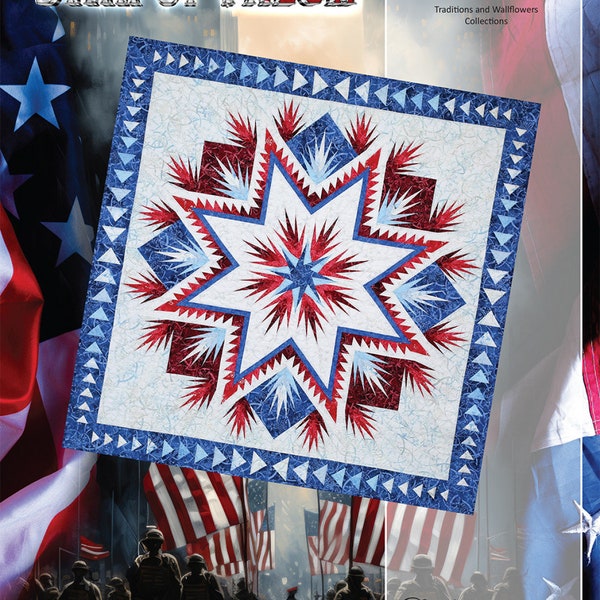 Star of Valor  Paper Piecing Pattern by Judy Niemeyer New