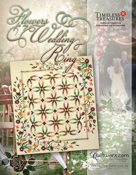 Flowers For My Wedding Ring 2018 Paper Piecing Pattern By Judy Etsy