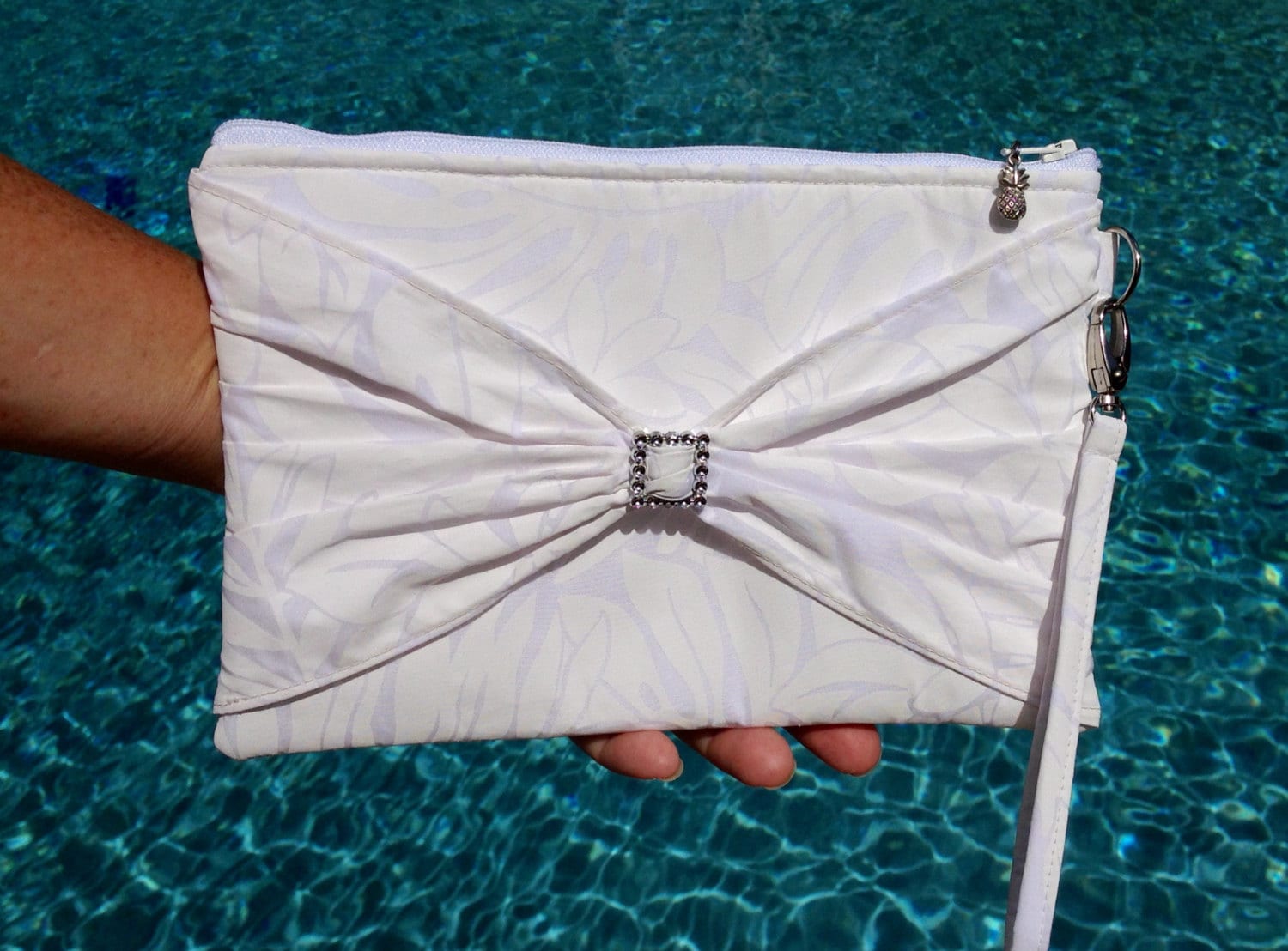 bridal wristlet bag
