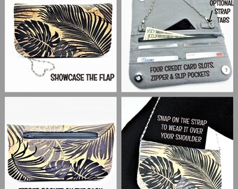 Instant Download, PDF Wallet Sewing Pattern, The Makena Wallet Purse Pattern by Island Girl Collection