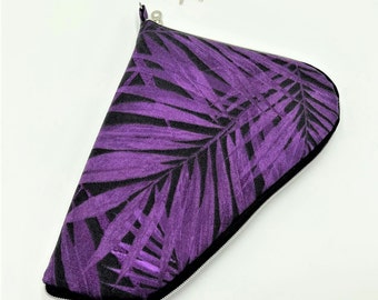 Zippered Handgun Case in Tropical Leaf Print