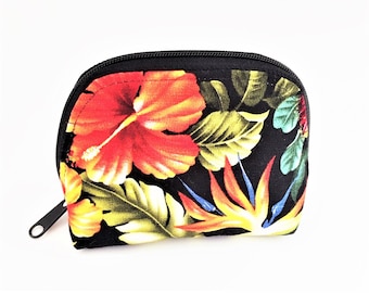 Cosmetic Bag in Hawaiian Florals - Small