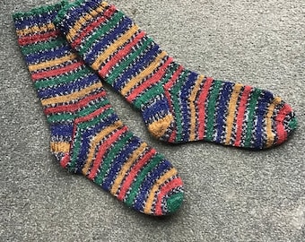 Hand Knitted Socks Nutcracker