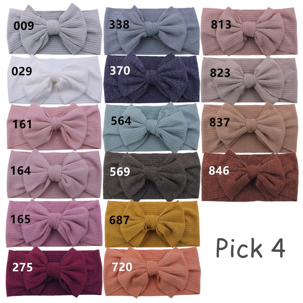 Kyte Baby Ribbed Headwrap In Blush Blush / 1-4t - Foto 8