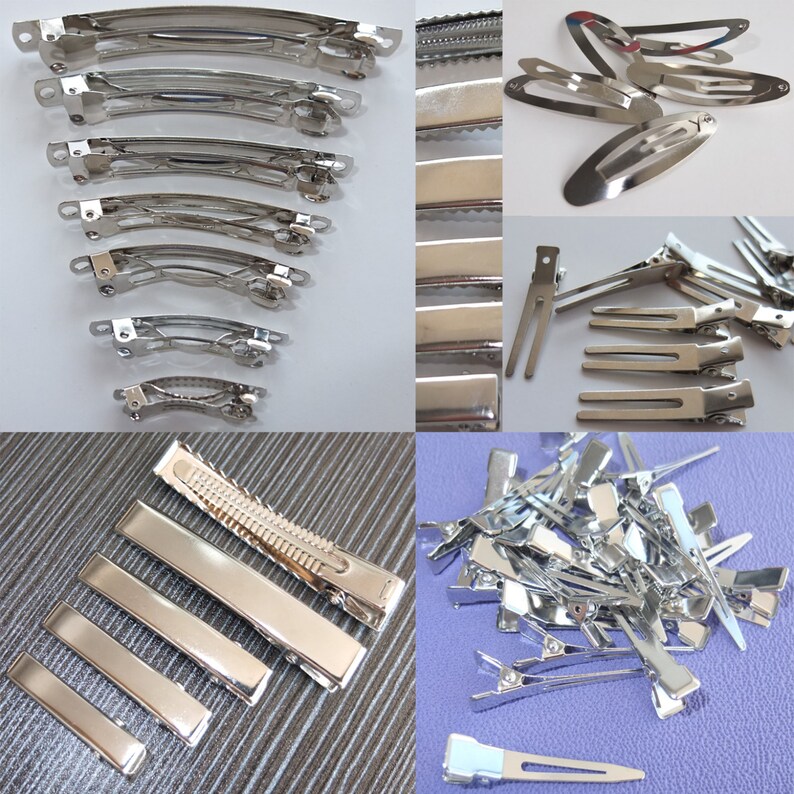 100 Pcs Wholesale Hair Clips Alligator Clips Lined Clips Etsy