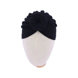 Chapeau Turban doublé en Satin soyeux pour bébés bébés filles garçons Bonnet nouveau-né coton Bonnet petits enfants casquettes de sommeil image 10