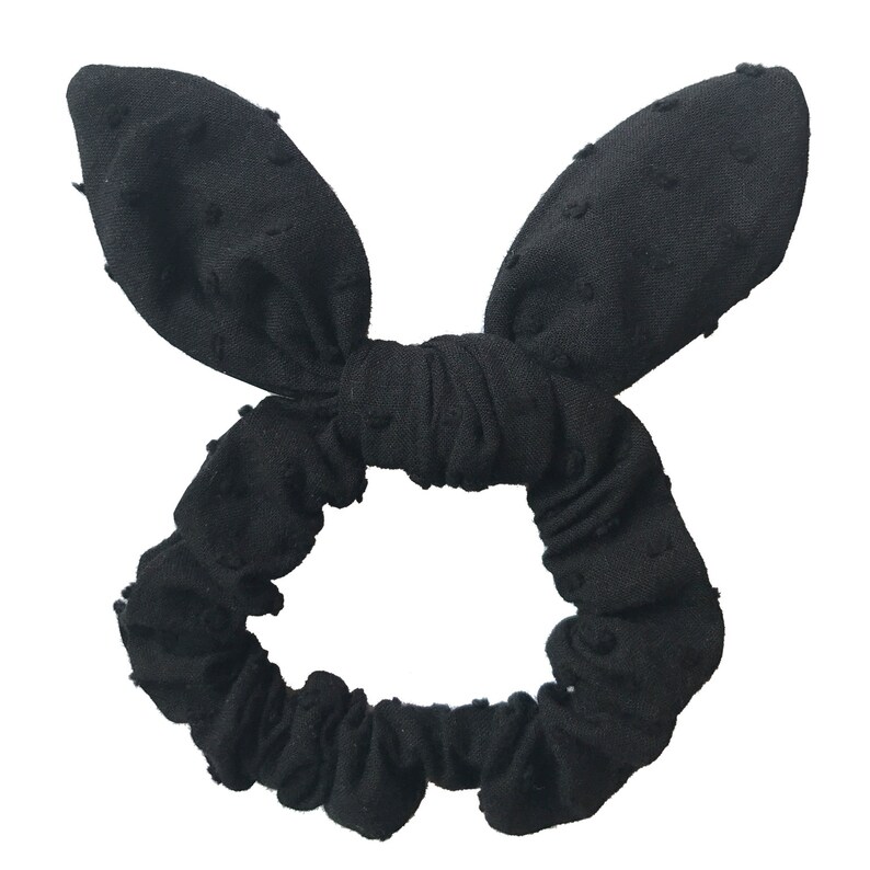 Bubble Fabric Hair Scrunchie Girls/women Bunny Ear Knot Bow Etsy
