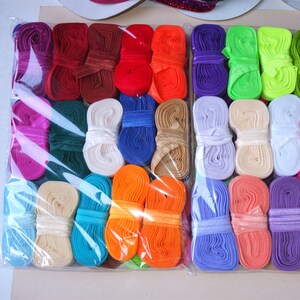 5 Yards Elastic bands 5/8'' Fold Over Elastic Ribbon FOE Nylon Elastic Sewing Sideband Fabric Garment Hair Elastic Accessories image 5