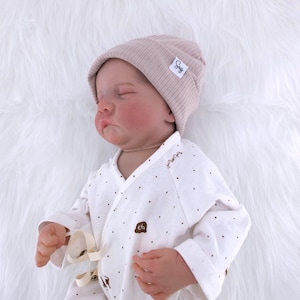 Jersey Mütze seidig Satin gefüttert Hut für Neugeborene Baby Jungen Mädchen Mützen Kleinkind Säugling Kinder Haarpflege Mützen Mützen Kopf Wraps Bild 5