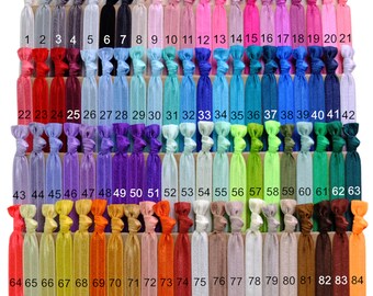 10-100 Stück Haargummi Gummibänder Pferdeschwanz Haargummis FOE Haarseil Kopfband Handgelenkbänder Mädchen Frauen Haar Scrunchy Zubehör U pick color