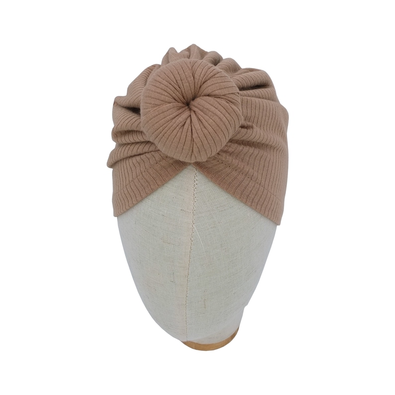 Chapeau Turban doublé en Satin soyeux pour bébés bébés filles garçons Bonnet nouveau-né coton Bonnet petits enfants casquettes de sommeil image 8