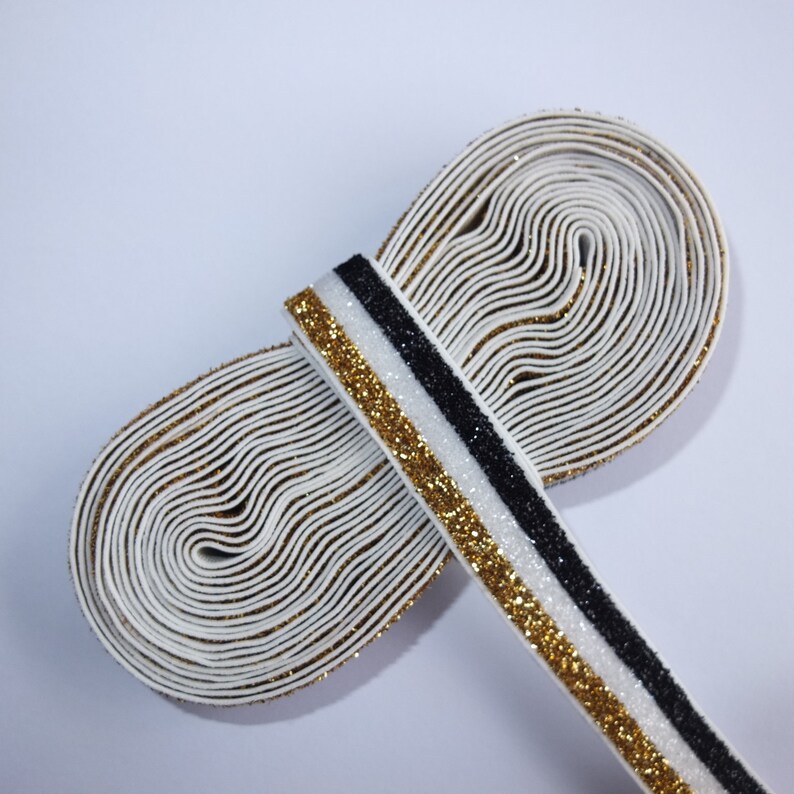 5 Yards Striped Glitter elastic bands 5/8'' Sewing Etsy