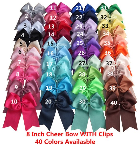  40PCS Baby Girls Glitter Grosgrain Ribbon Hair Bows