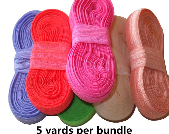 5 Yards 5/8'' Nylon Elastic Bands Fold Over Elastic Etsy