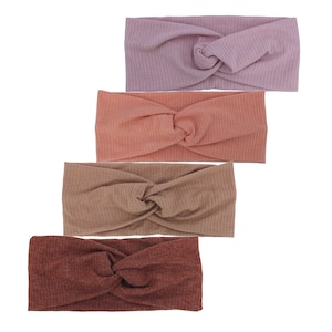 Pick 4 Cotton Ribbed Headbands Baby Girls Headbands Women Turban Twist Headband Hairband