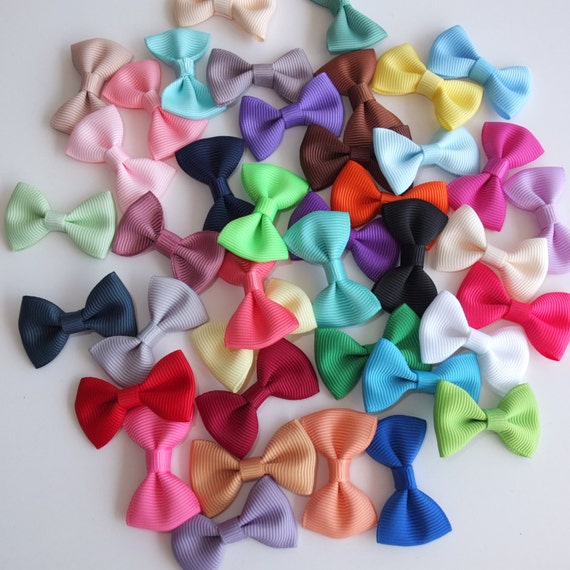 Mini Bows WITHOUT Clips 20-40 Pcs Inch Grosgrain Bow DIY - Etsy Mini Bows WITHOUT Clips 20-40 Pcs Inch Grosgrain Bow DIY - Etsy