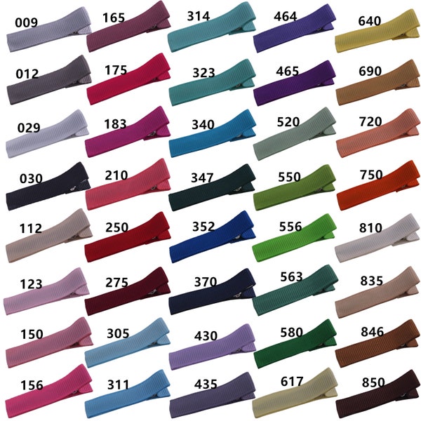 20-1000 stks 1.75 ''Gevoerd Alligator Clips Grosgrain lint gewikkeld clips Haar Haarspeldjes Haarspelden DIY Baby Meisjes haarelastiekjes Maken leveringen