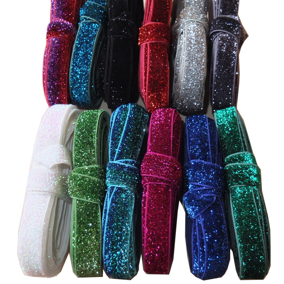 5150 yards Glitter Elastic bands 5/8'' Sparkle Etsy