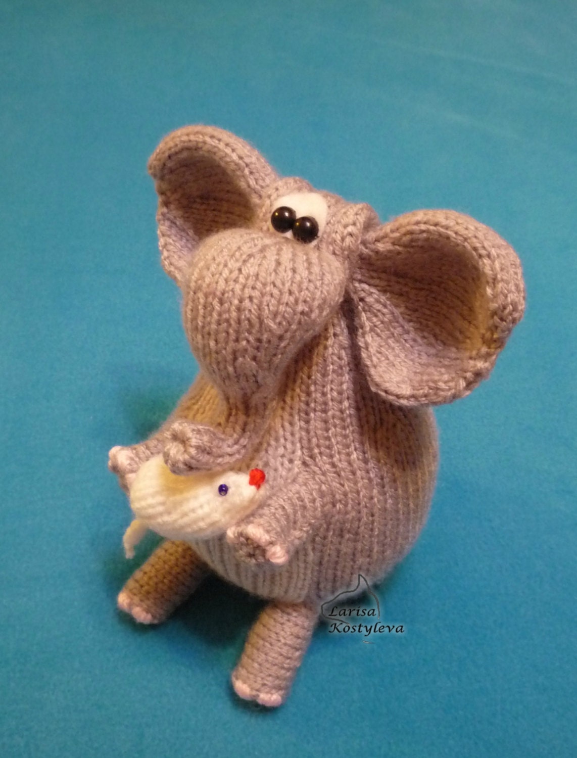 Knitting Pattern Elephant Amigurumi Animal Etsy