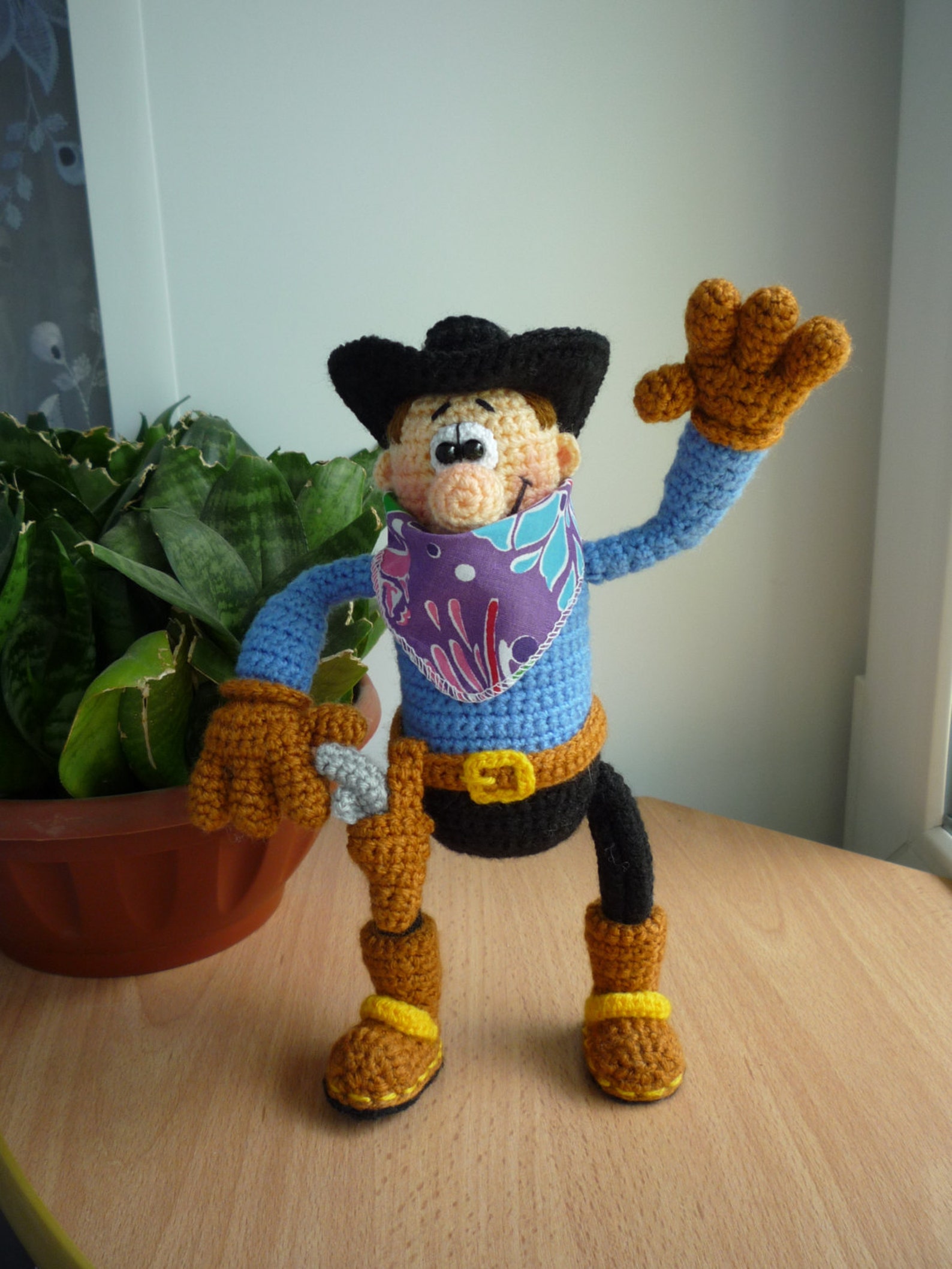 Crochet pattern Cowboy amigurumi doll English Etsy