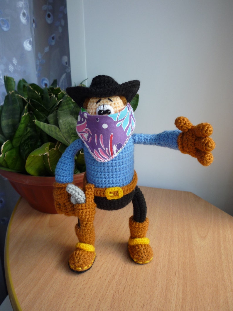 Crochet pattern Cowboy amigurumi doll English Etsy