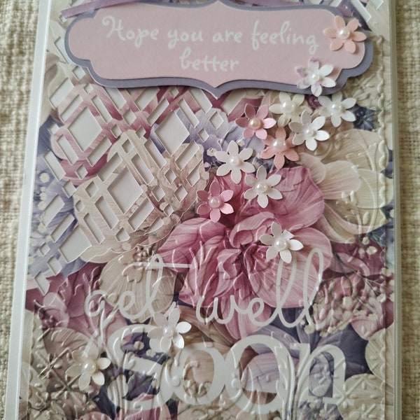 Hope You are feeling better Lattice front Card