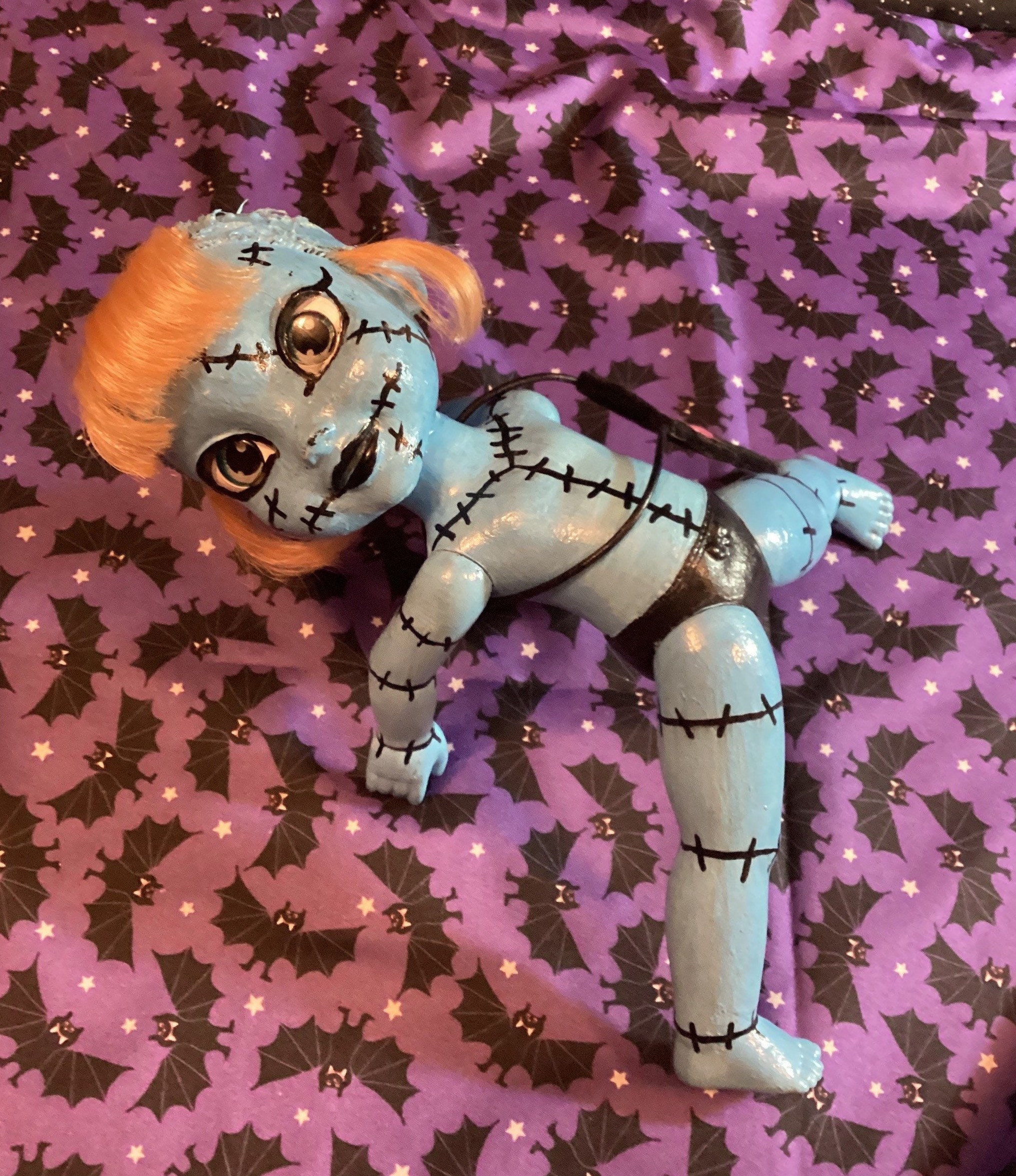Up for Adoption Blue Stitched up Doll W/ Chelsea Hair Cut - Etsy Up for Adoption Blue Stitched up Doll W/ Chelsea Hair Cut - Etsy