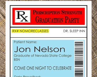 Medical Graduation Announcement or Invitation