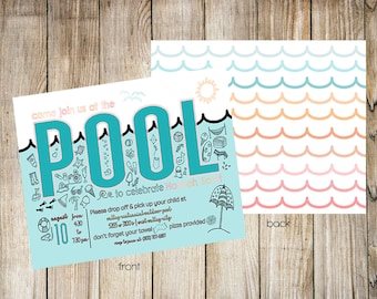 Pool Party Invitation