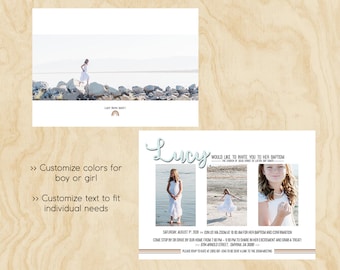 Baptism Invitation (girl/boy/lds)