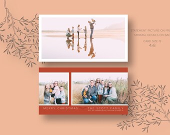 Minimal Christmas Card (Holiday Card, Simple, Unique, Clean, Airy)