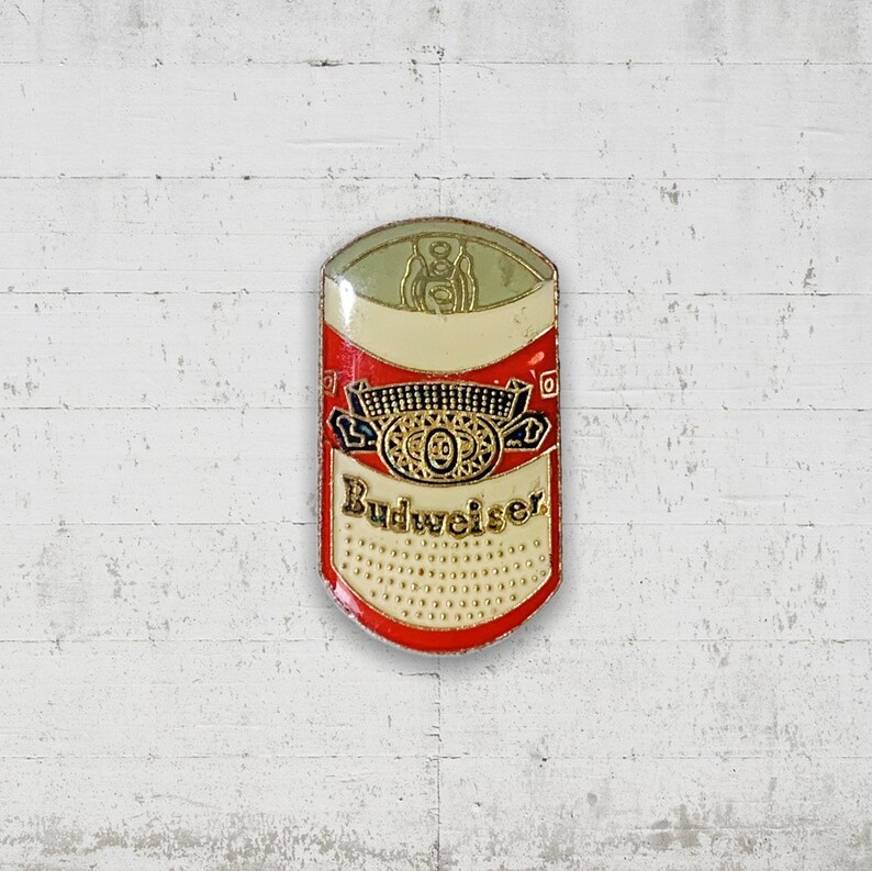 Budweiser Beer Can Vintage Enamel Pin #2
