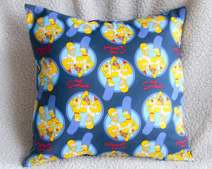 The Simpsons Logo Cushion Cover by RAD Boutique Etsy