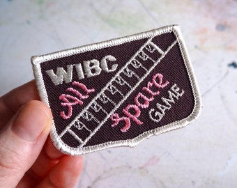 Vintage 1980s WIBC All Spare Game Patch / Comisariado por Rad Patch Co