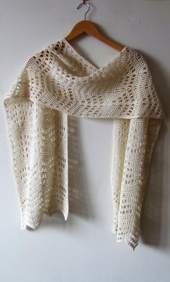 filet crochet scarf pattern