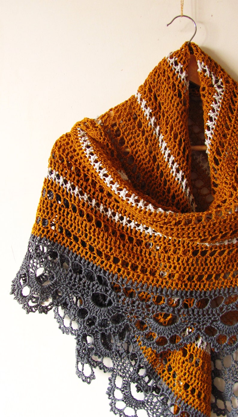 Crochet Shawl Pattern Vintage Shawl summer cotton wrap | Etsy