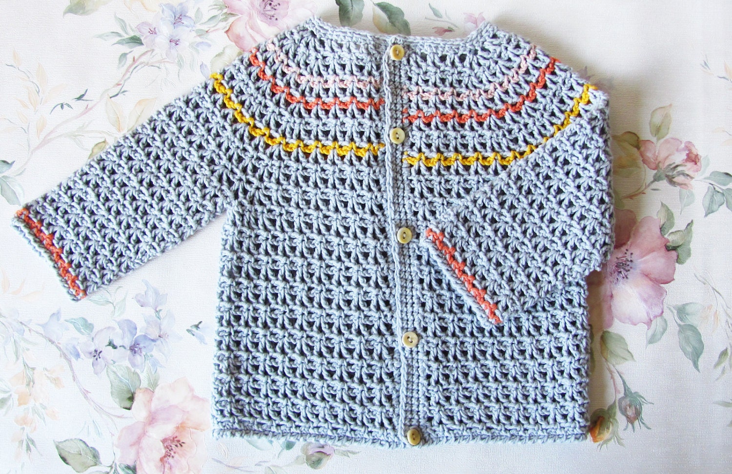 Soft Cotton Cardi Crochet Pattern PDF | Etsy