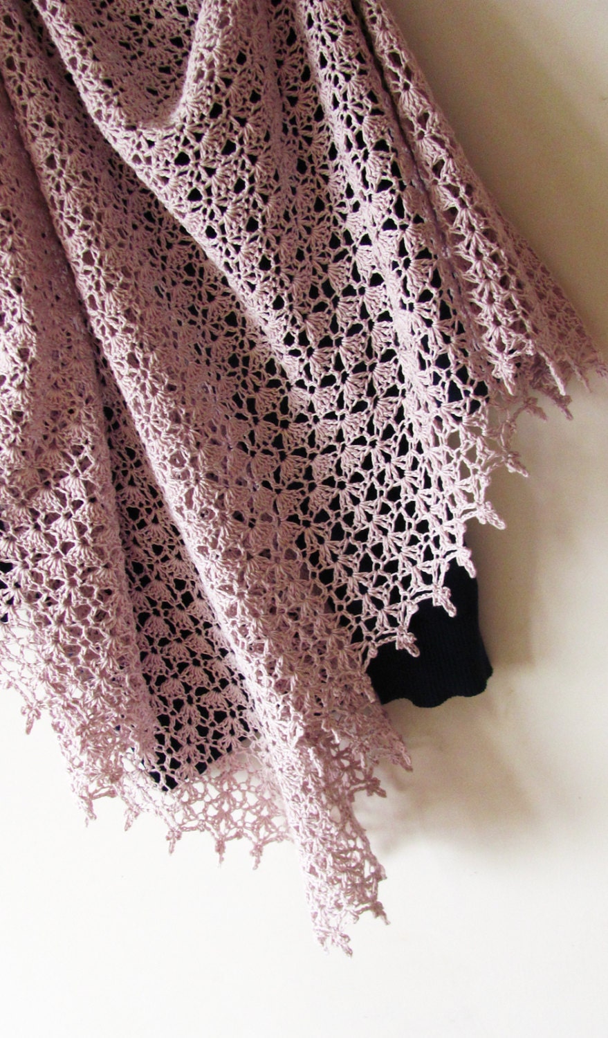 Crochet Shawl Pattern - Baked Milk Shawl - intermediate pattern with …