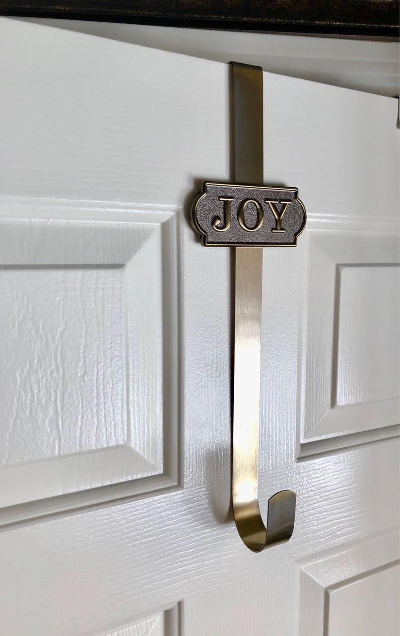 JOY Wreath Hanger Christmas Wreath Holder Christmas Wreath Etsy