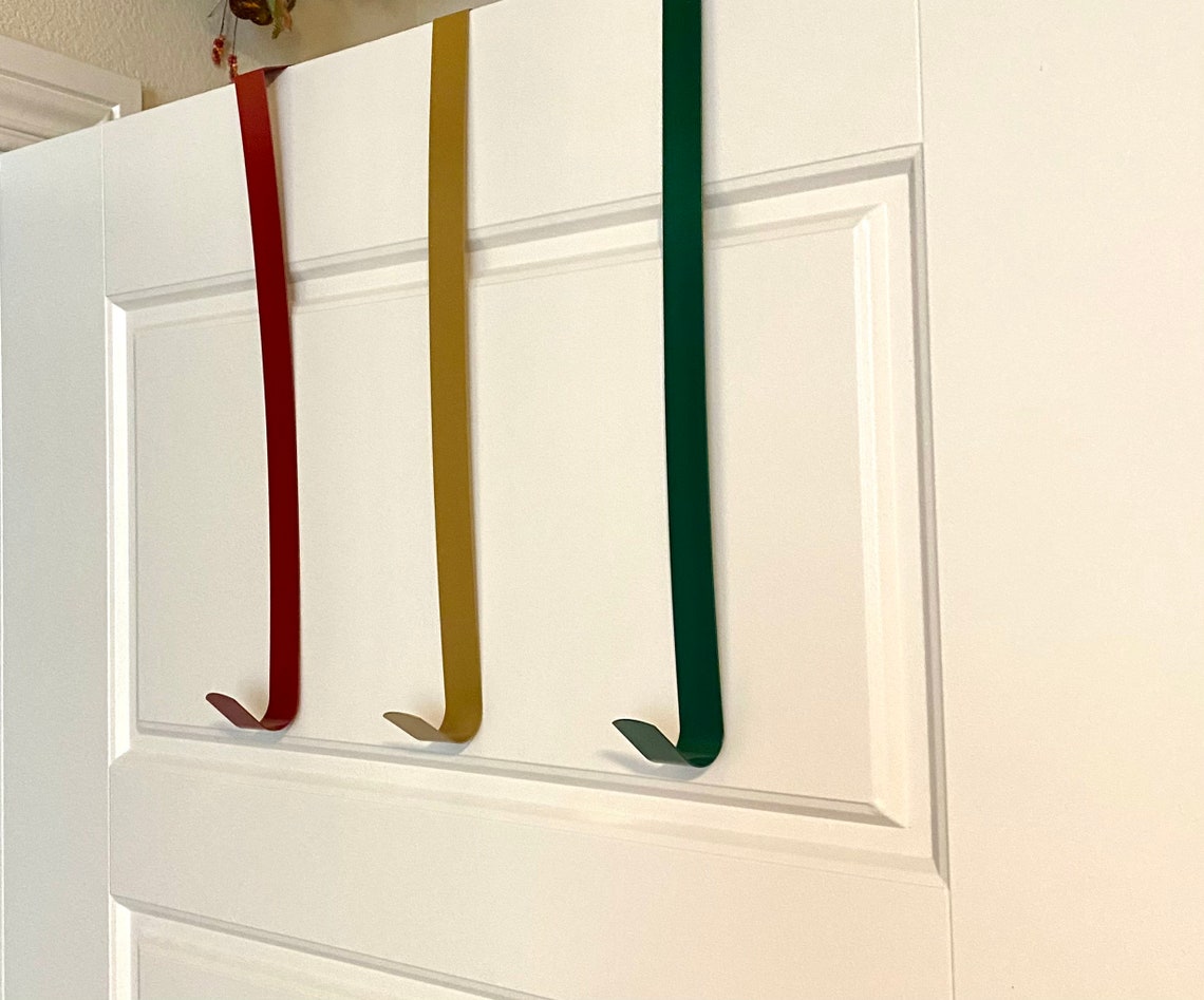 Christmas Wreath Hanger, Red, Christmas Wreath Holder, Red Hanger