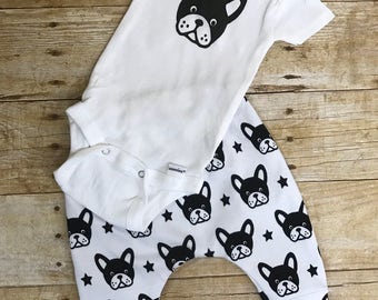 bulldog onesie for baby