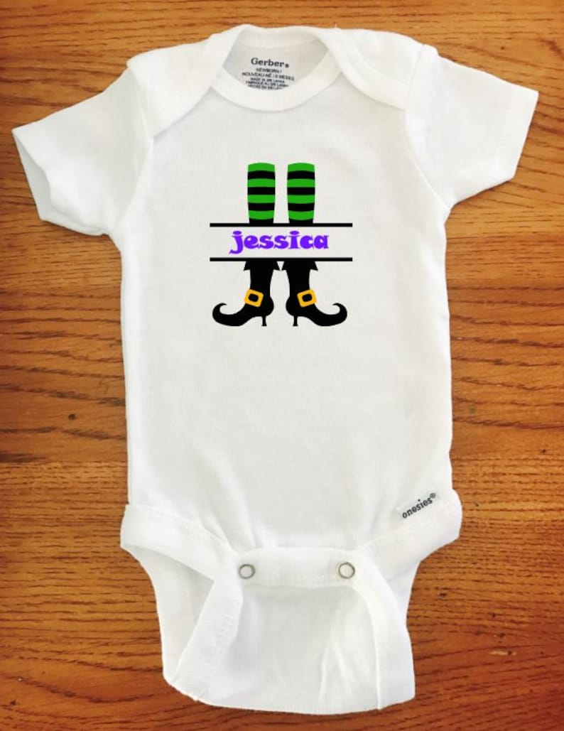 halloween onesie Witch Monogram ONESIE \u00ae brand Gerber Onesie Bodysuit baby clothes monogram onesie newborn onesie Shower gift