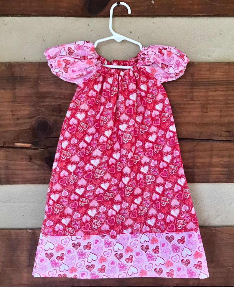Newborn to girls 1112 Glittering Hearts Valentine/'s Day peasant dress Valentine/'s outfits Valentine/'s Day dresses