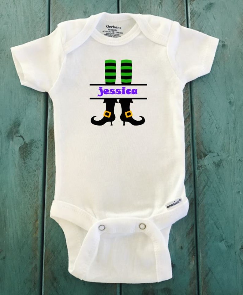 halloween onesie Witch Monogram ONESIE \u00ae brand Gerber Onesie Bodysuit baby clothes monogram onesie newborn onesie Shower gift