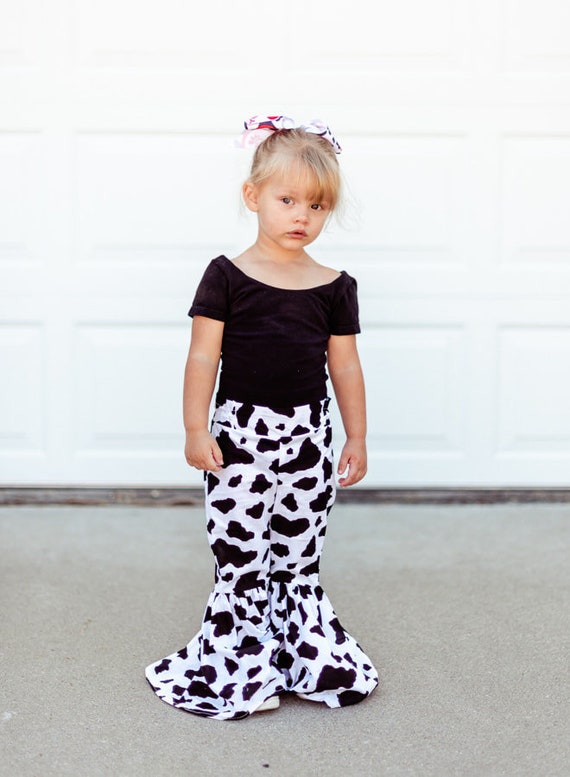 cow print bell bottoms