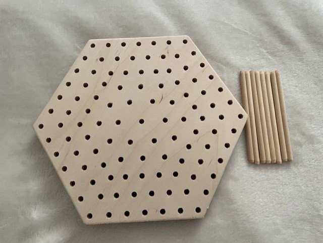 Blocking Board With Steel Pins, 19cm, Granny Squares, Crocheting, African  Flower, Baltic Birch, Knitters Gift, Knitting Tool 
